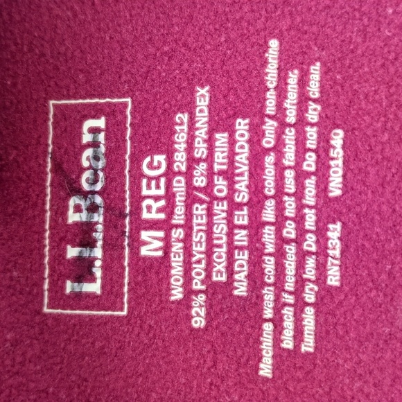 L.L. Bean Full Zip Active Vest Pink and Gray Size Medium - Picture 5 of 8